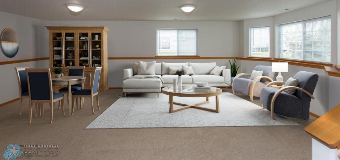 Virtually Staged Family Room