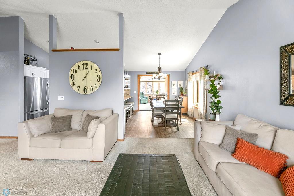 Living room to dining