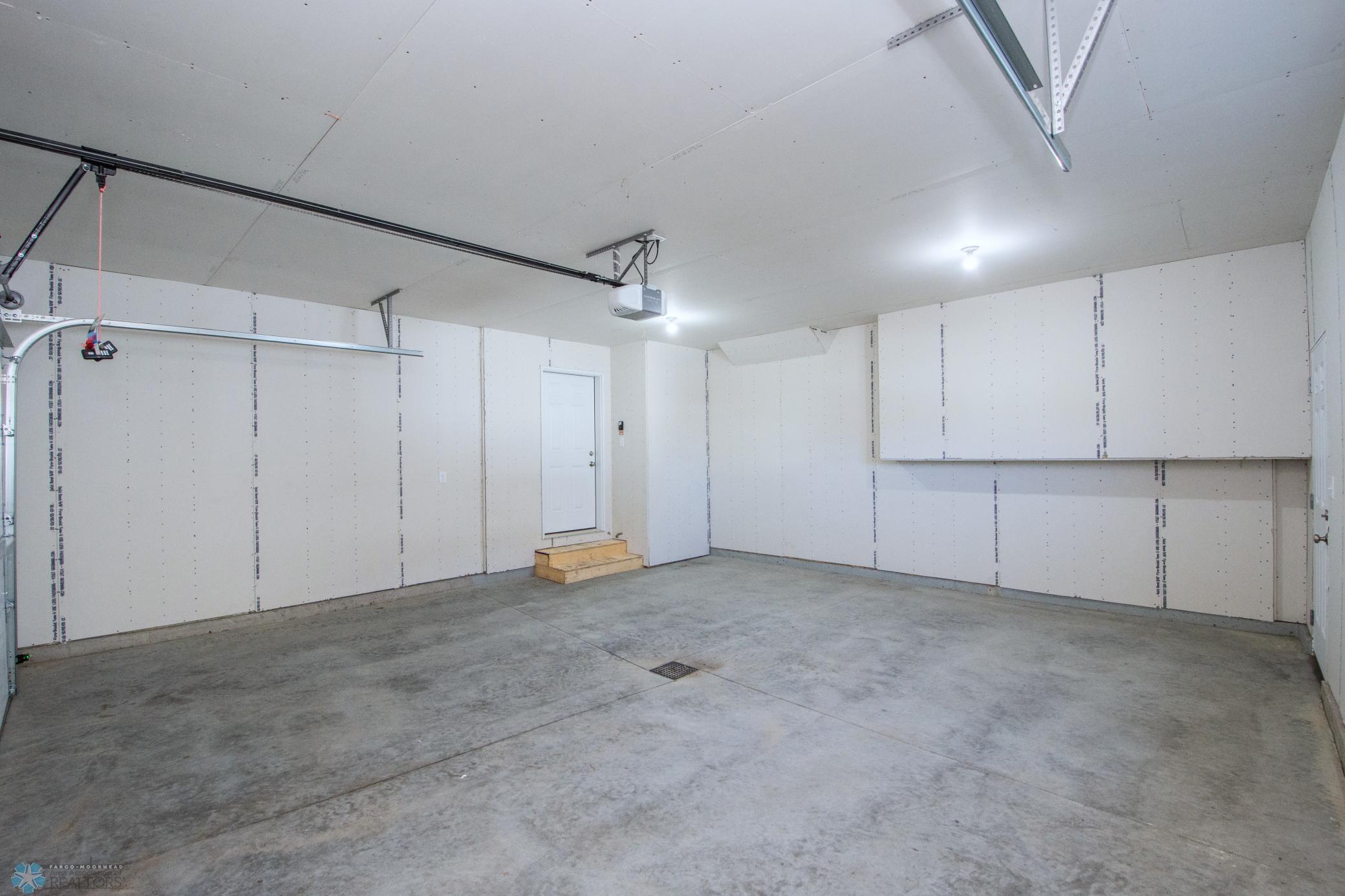 Garage with floor drain