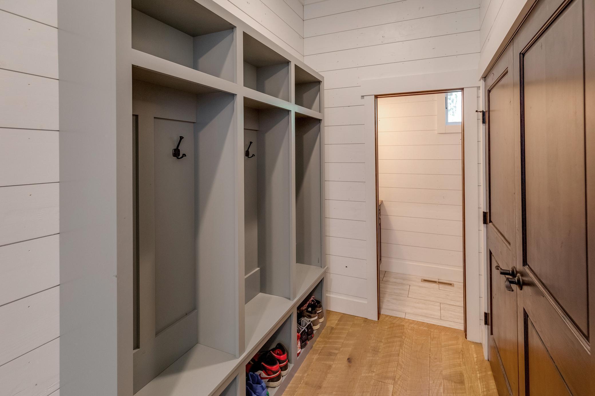 Main level locker mud room area adjacent to the foyer.