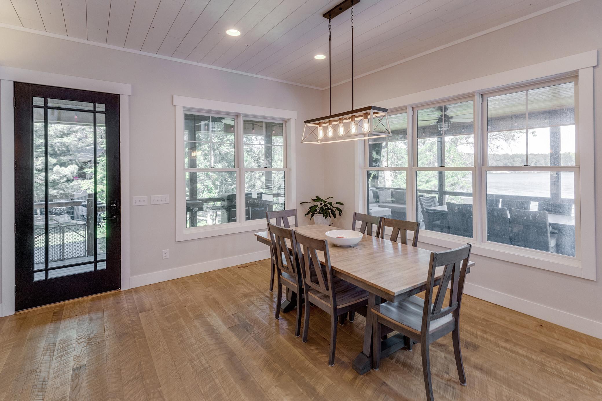 Dinning Room with egress to the wrap around deck