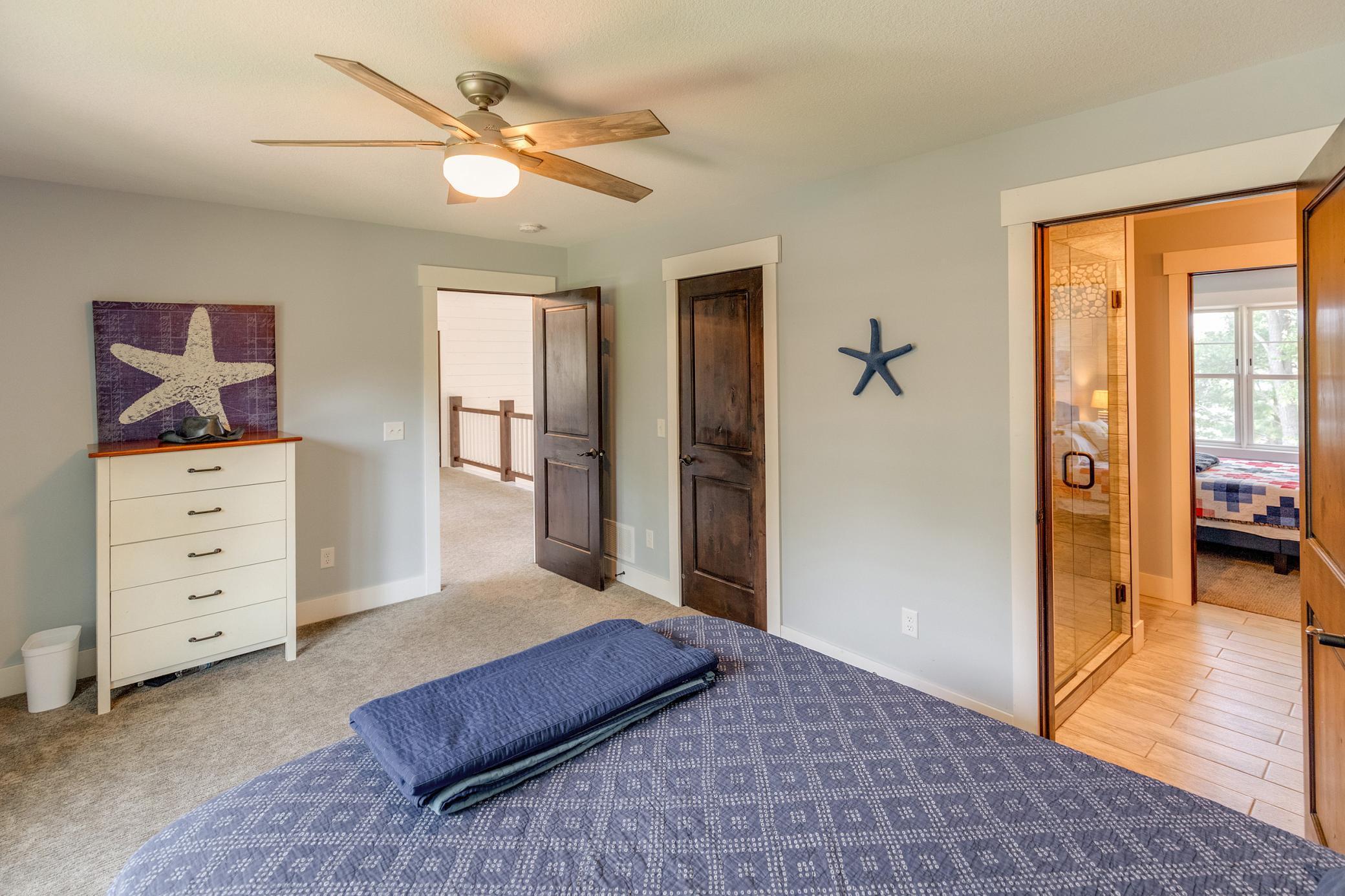 Jack & Jill bedroom setup on the upper level