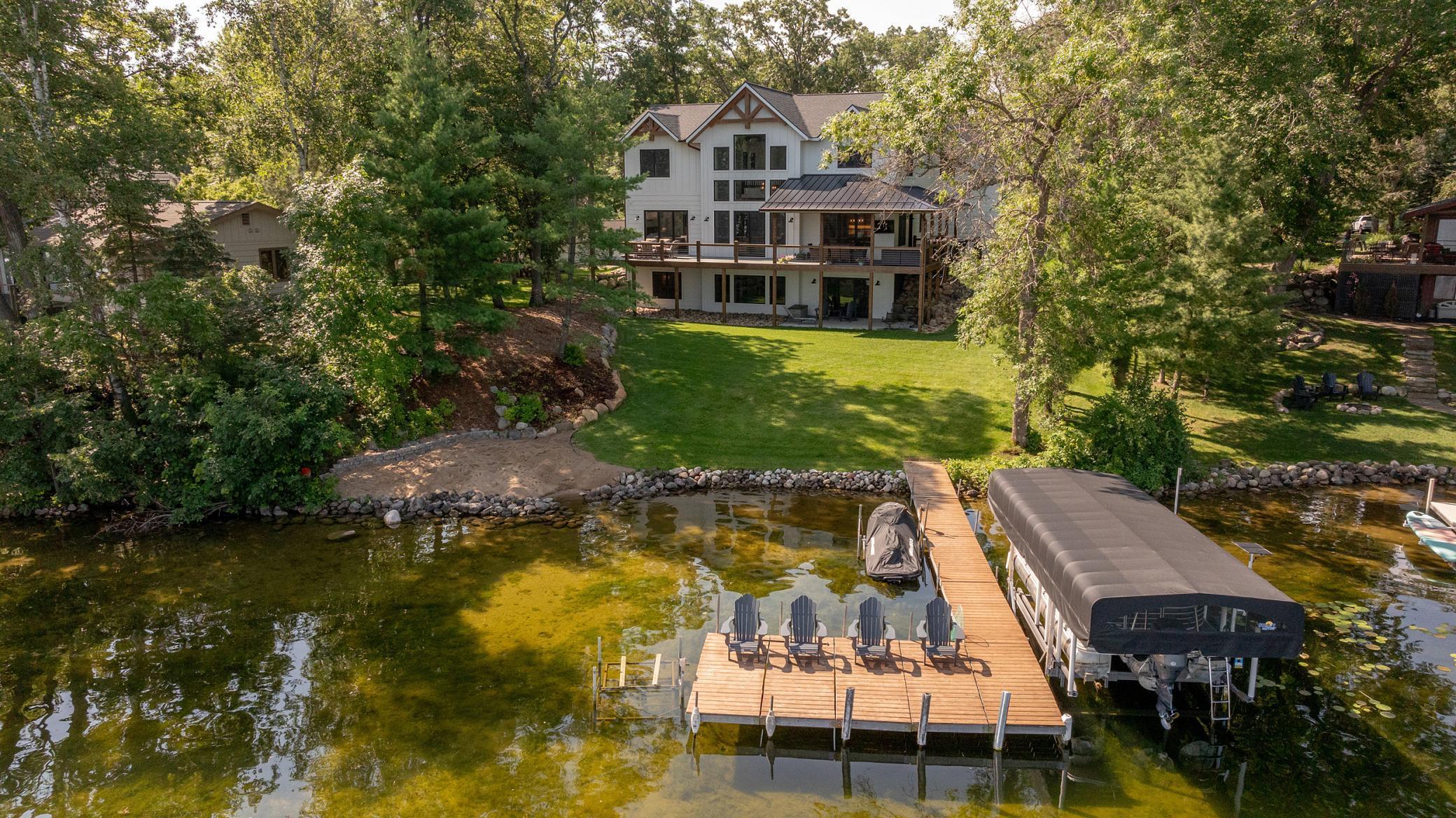 Aerial Lake Front View