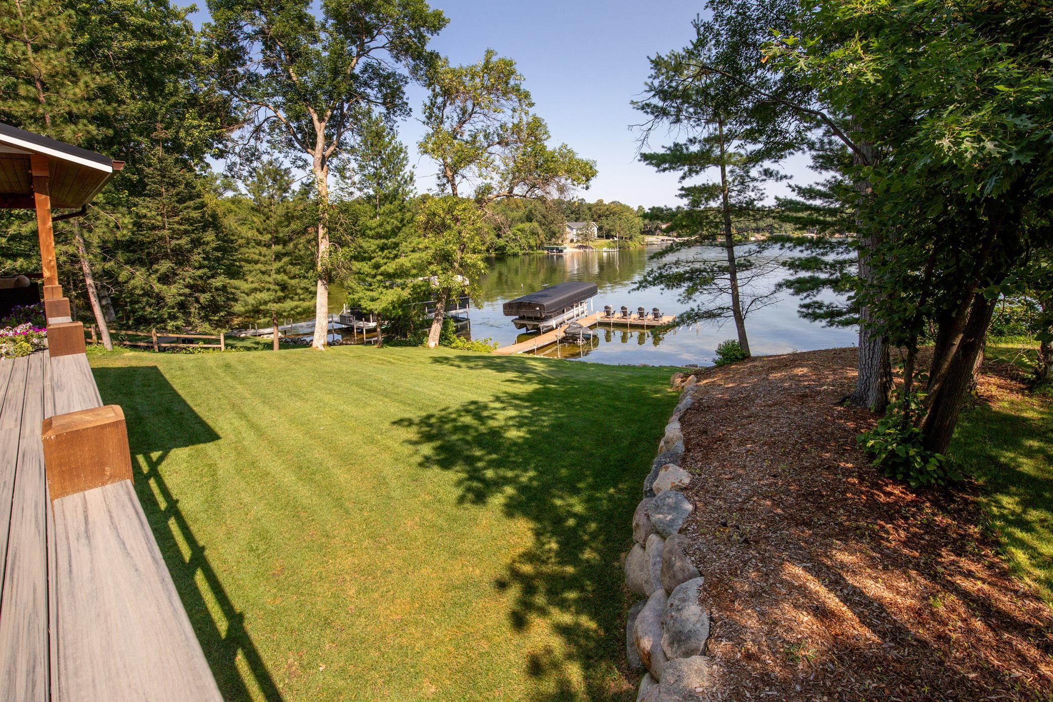 Lake views from the wrap around deck.