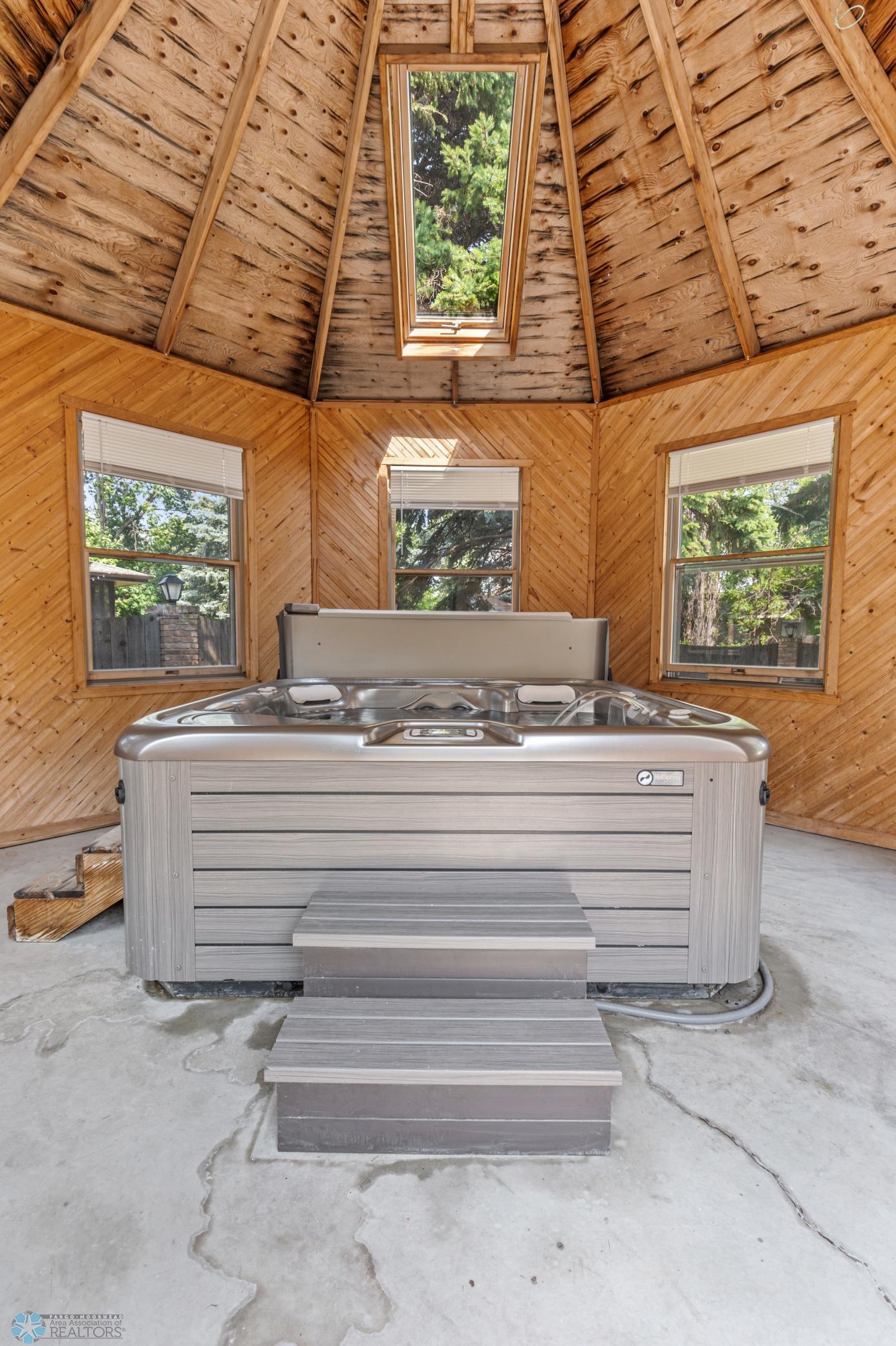 included hot tub