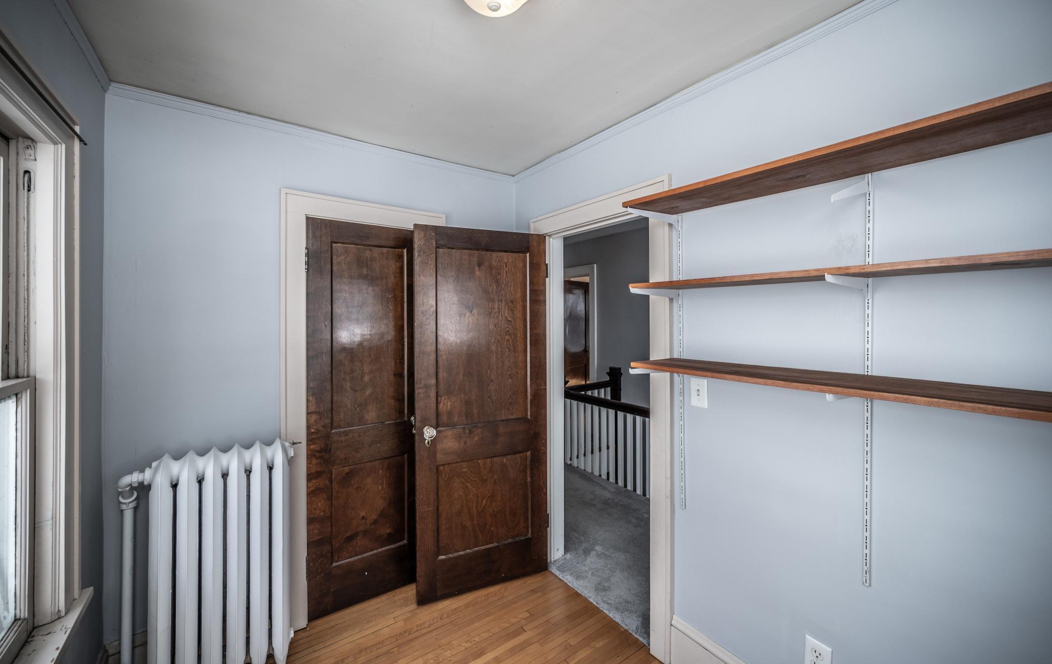 Office with closet for storage