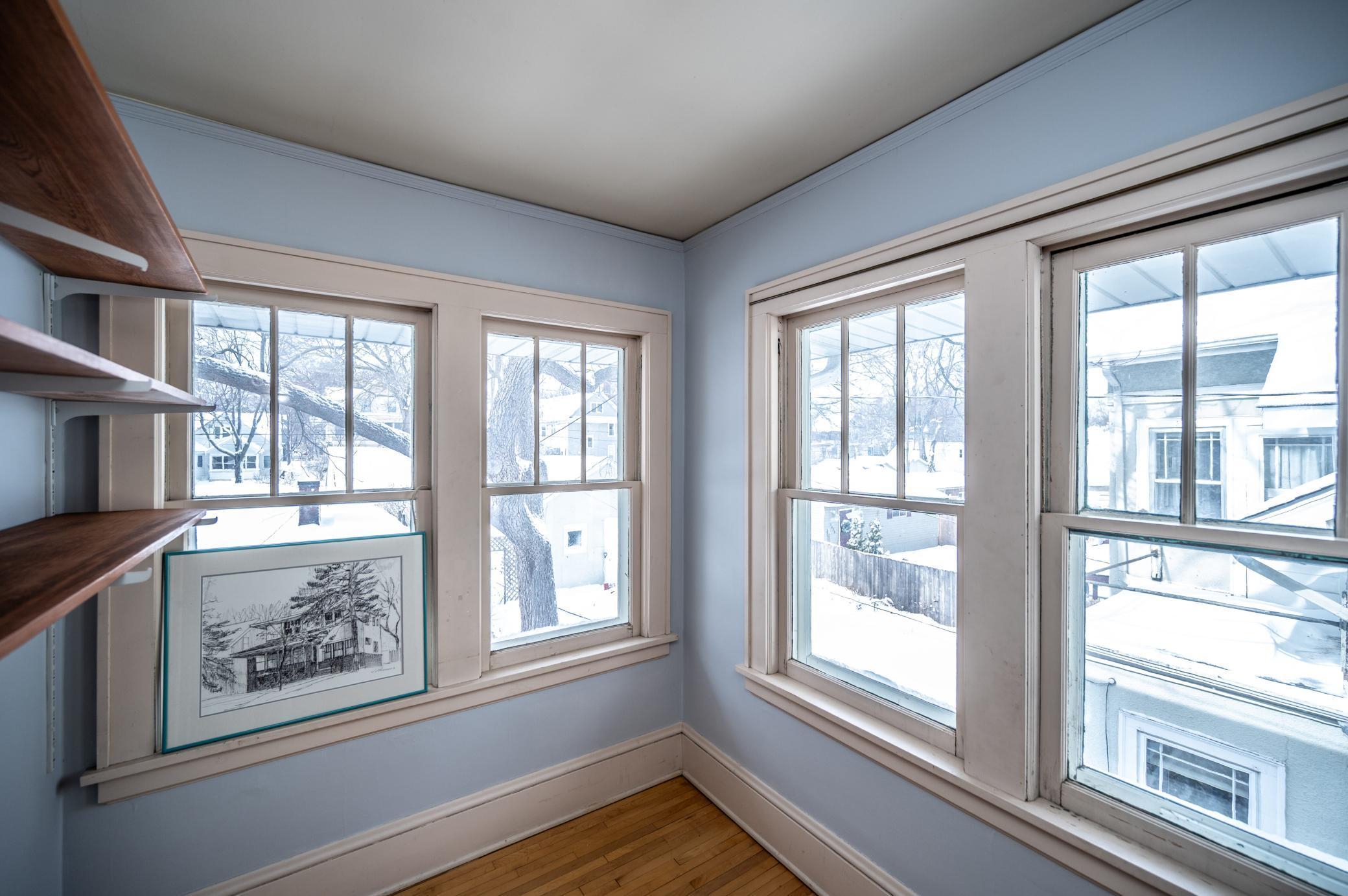 Sunny Office space on the upper level faces northwest