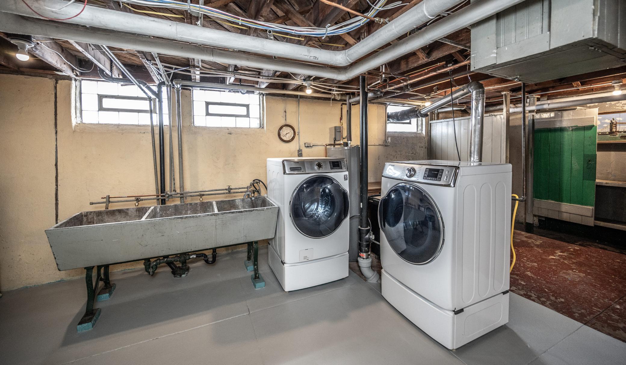 Laundry Room with 3 bin sink-more storage