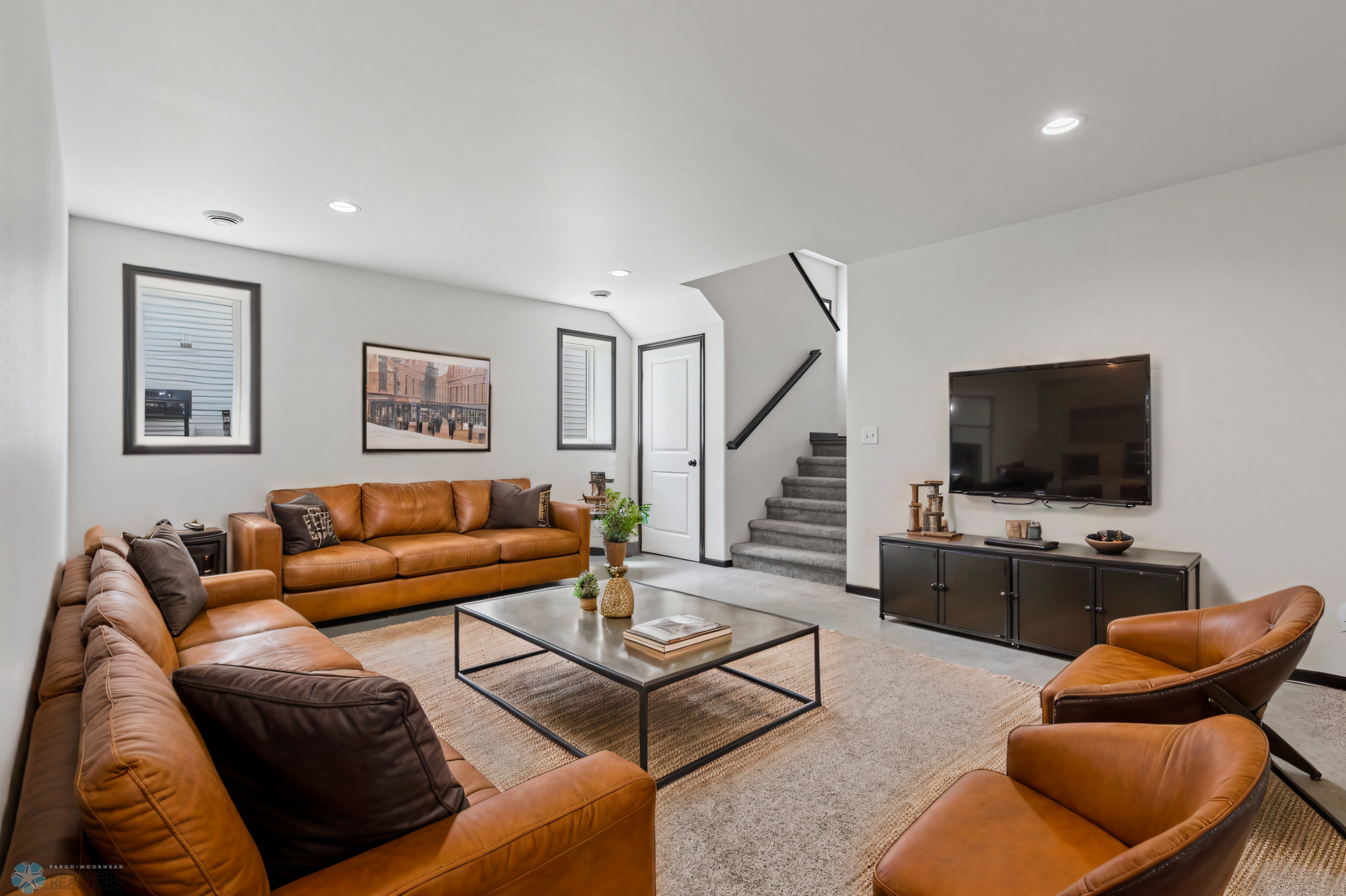 Virtually Staged Family Room