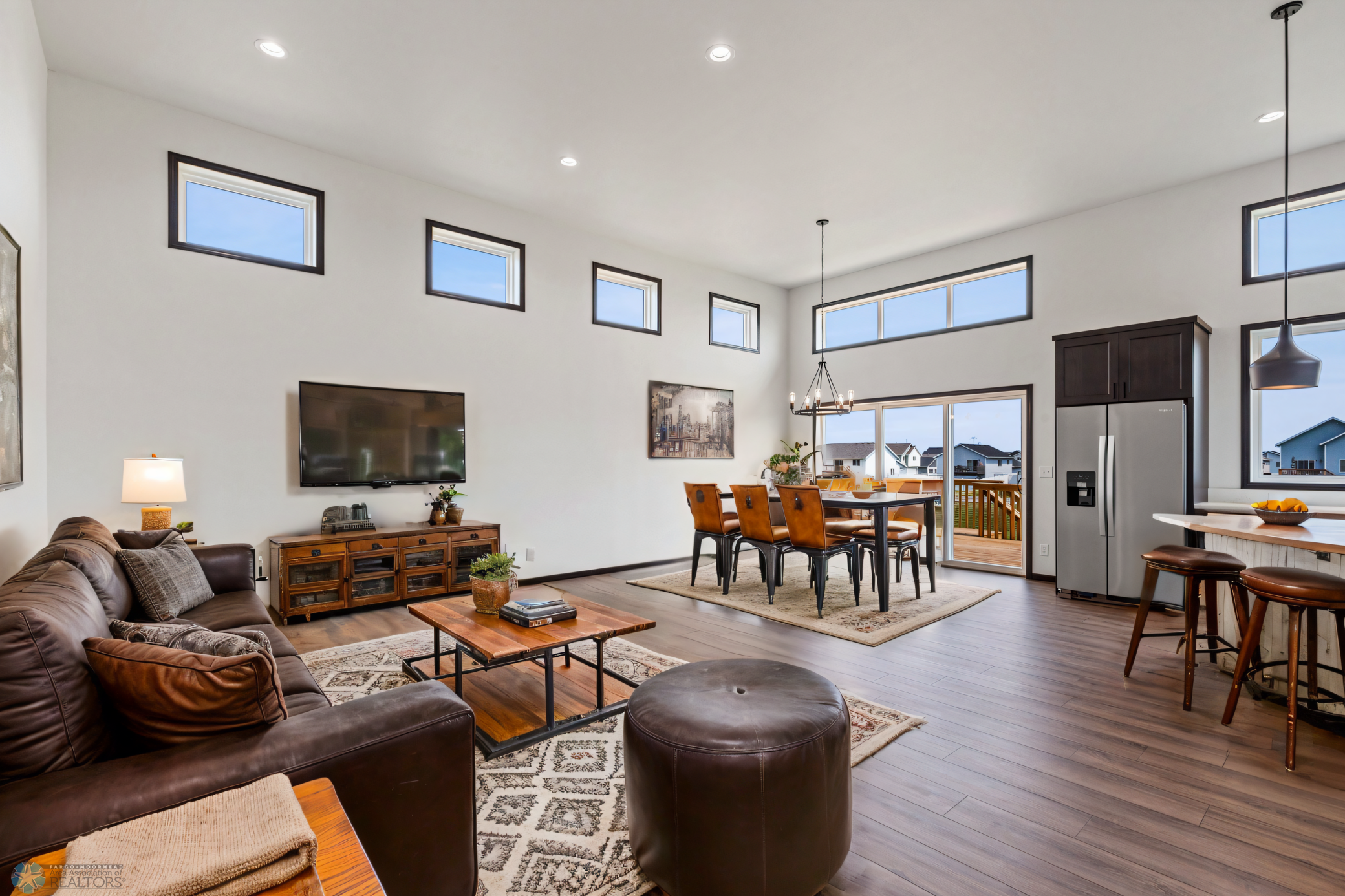 Virtually Staged Open Floor Plan