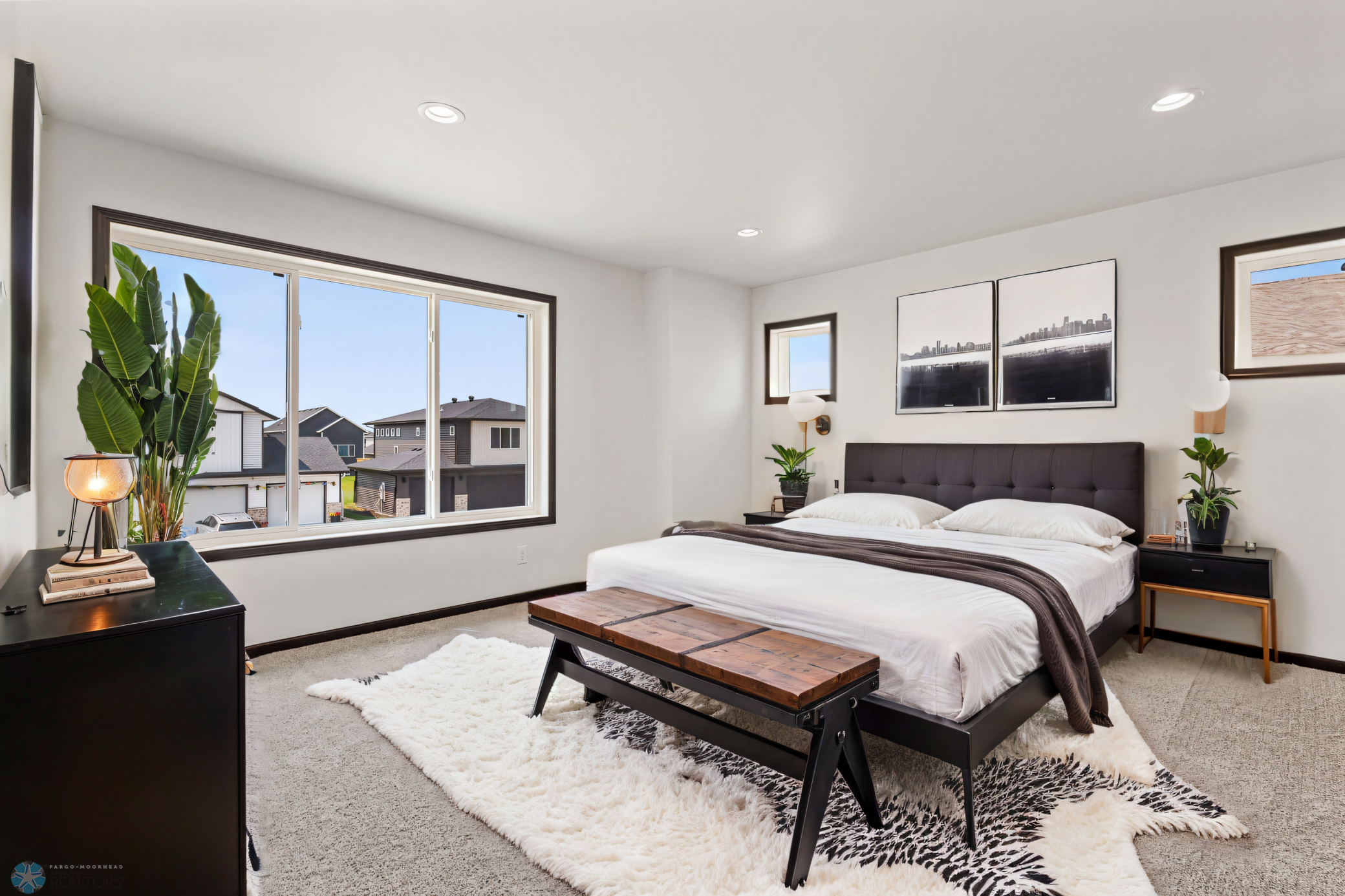 Virtually Staged Primary Bedroom