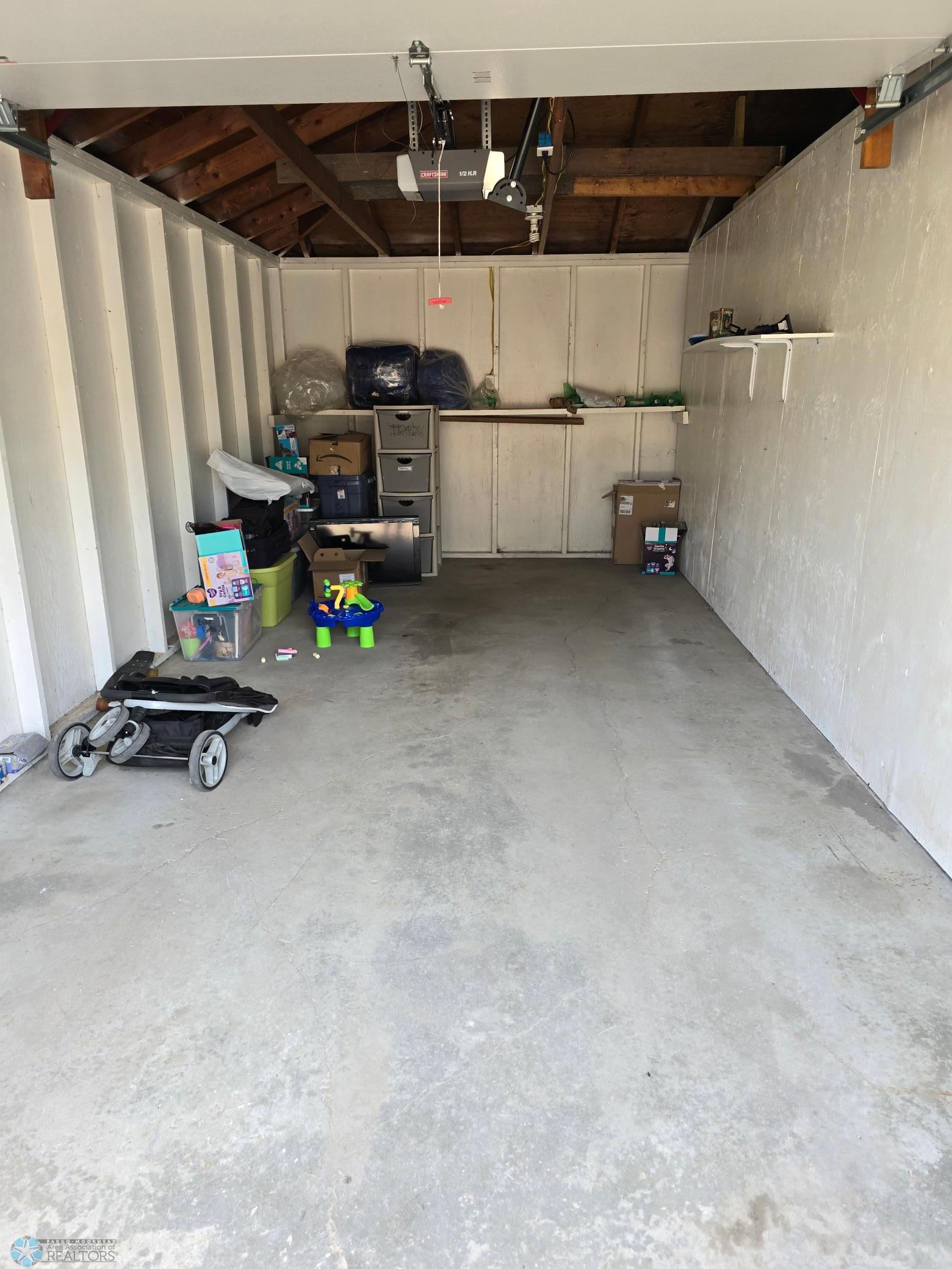 Inside of garage