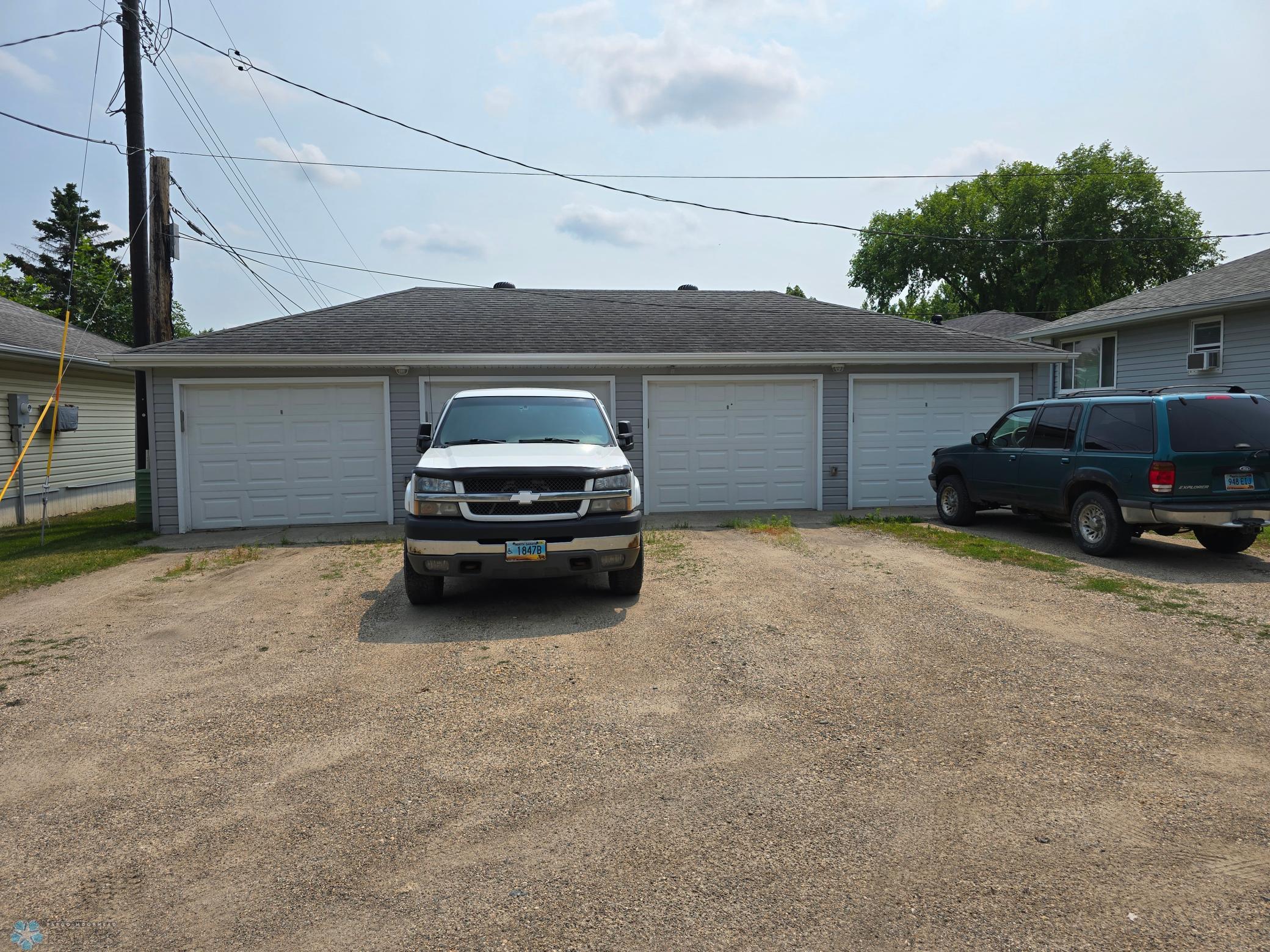 4 Single Stall Garages