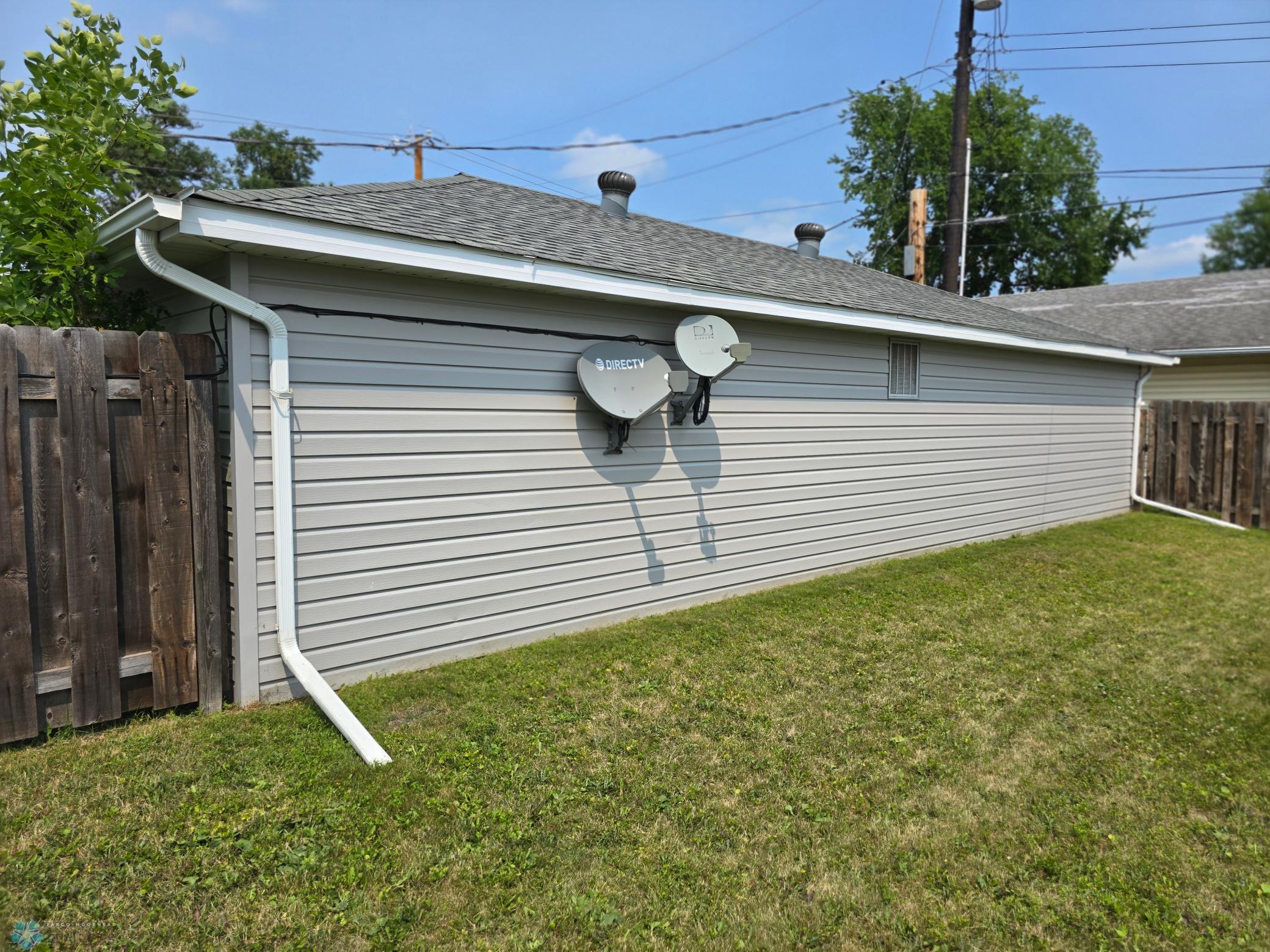 Back side of Garages
