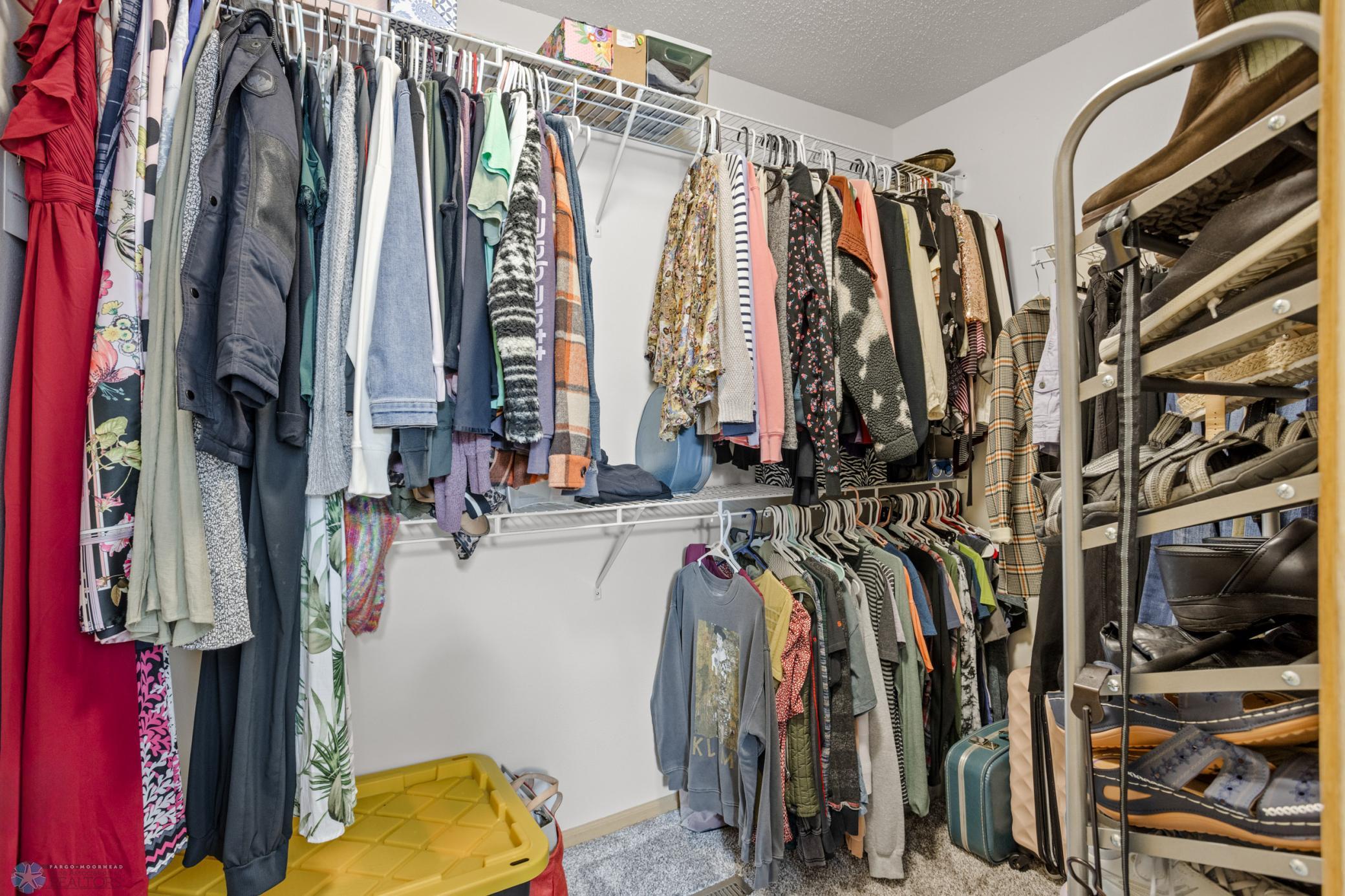 Primary walk in closet