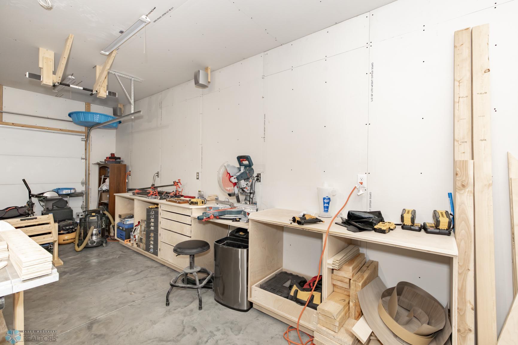 Work Station in Garage