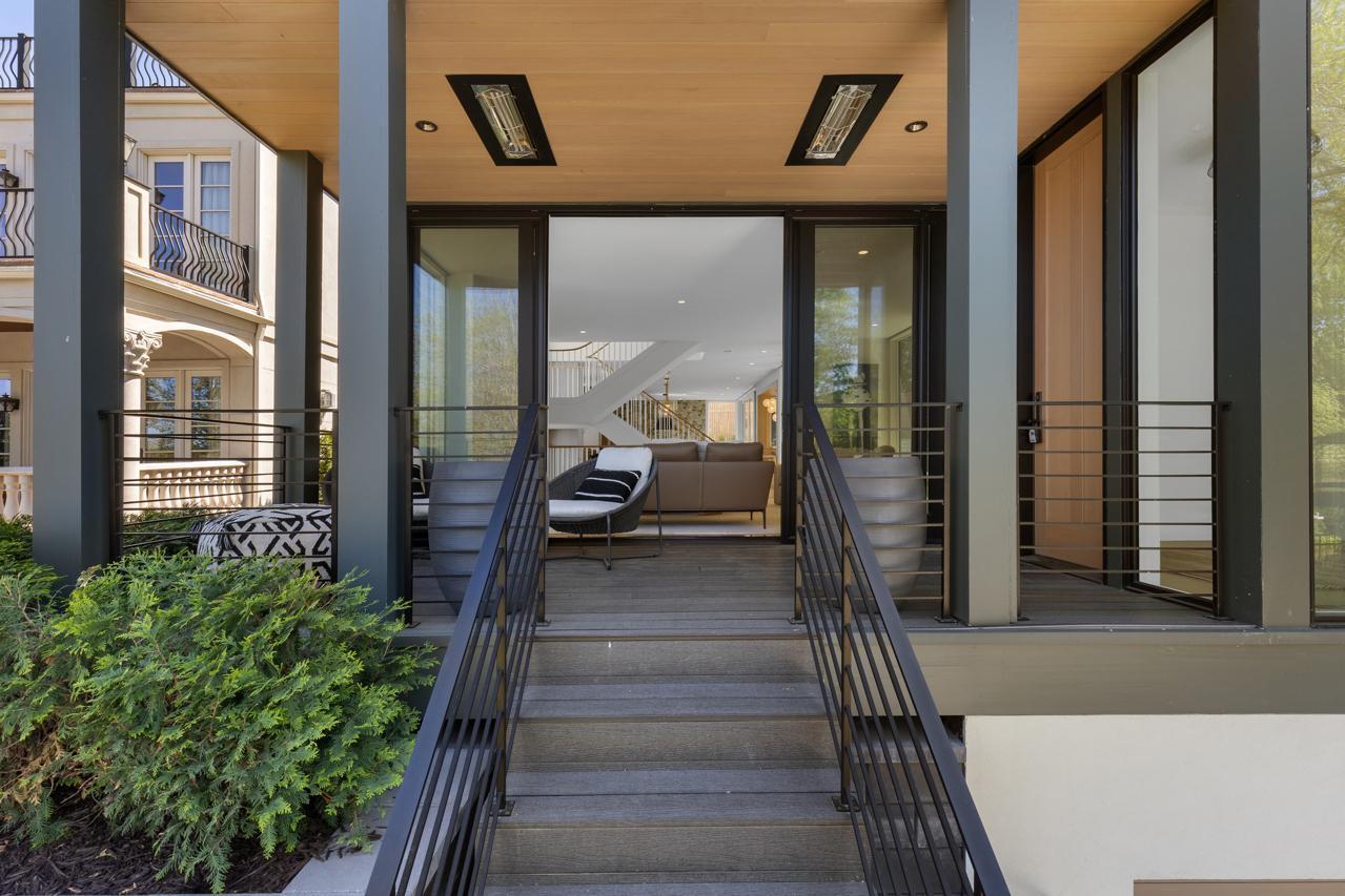 Front Porch with Built-in Heaters