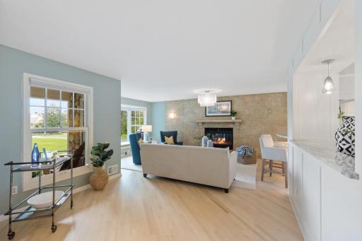 Formal Living Room with newer Hardwood floors