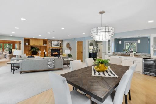 Informal dining room leads into Family Room