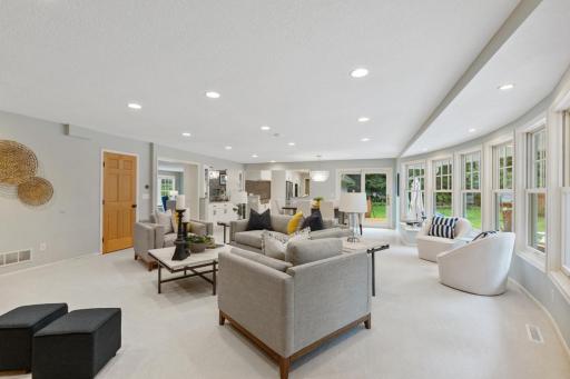 Family Room and Dining Area walk out to pool area