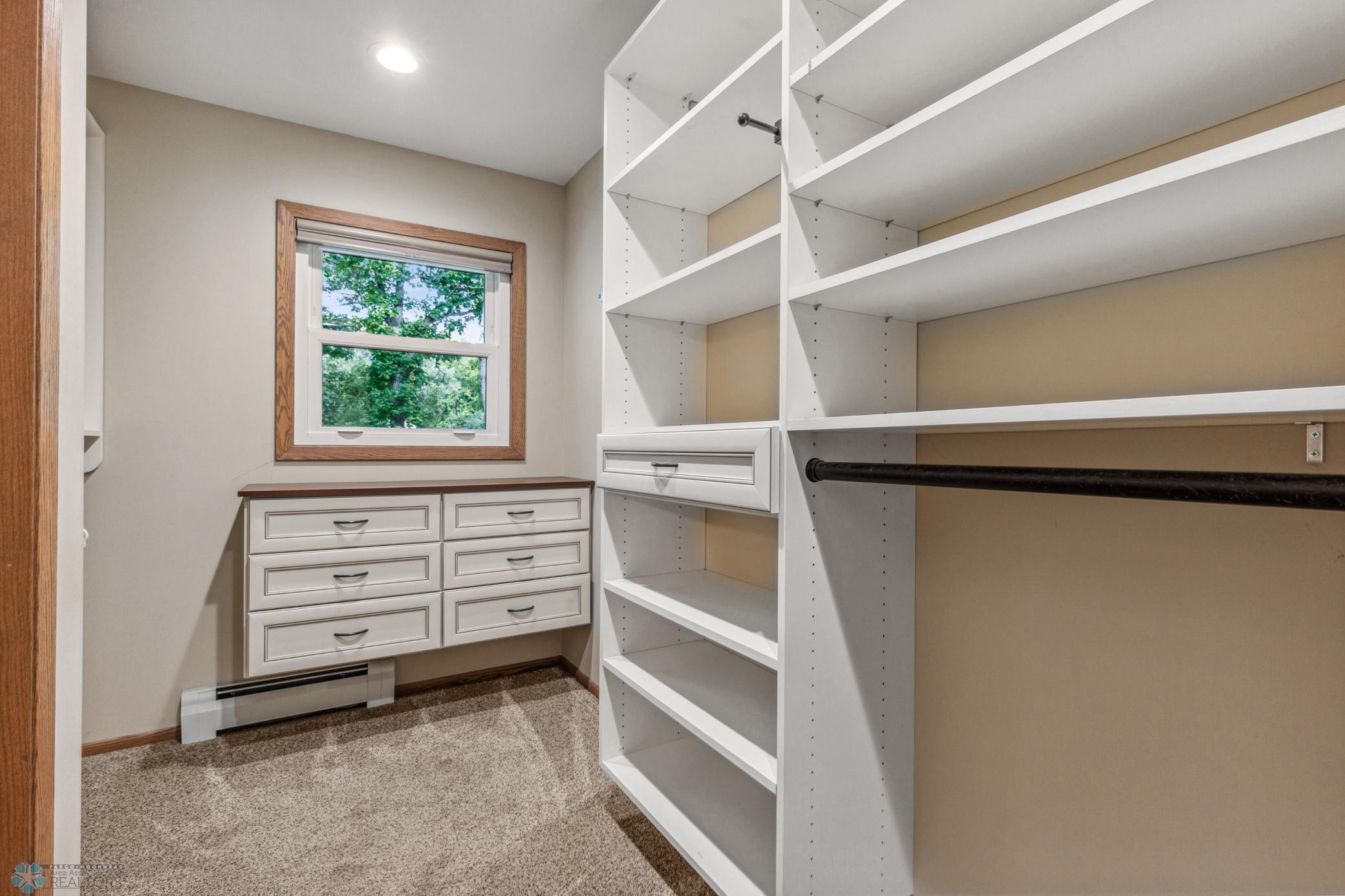 Primary closet