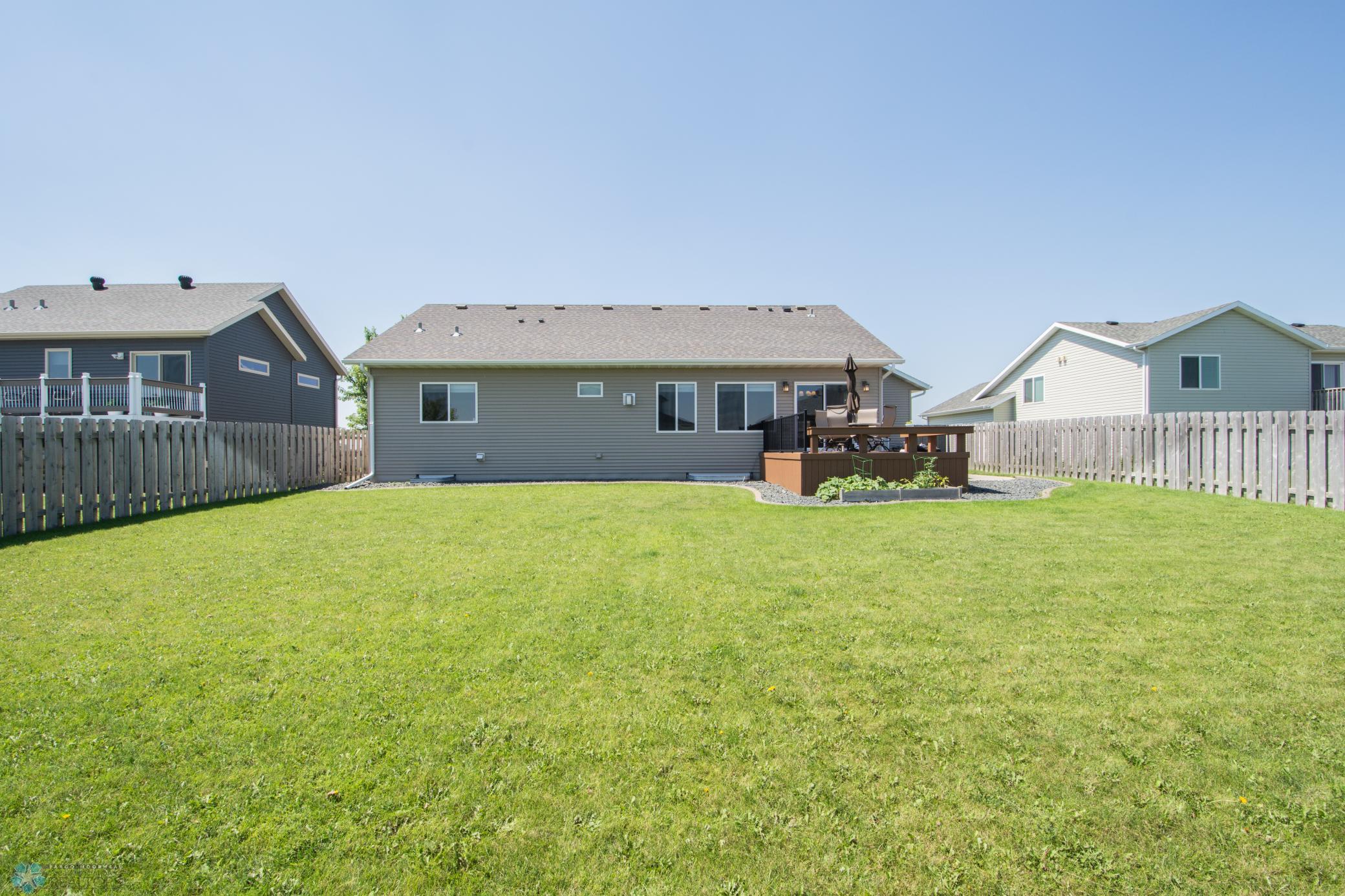 Fully Fenced; Concrete Curb Landscape Edging
