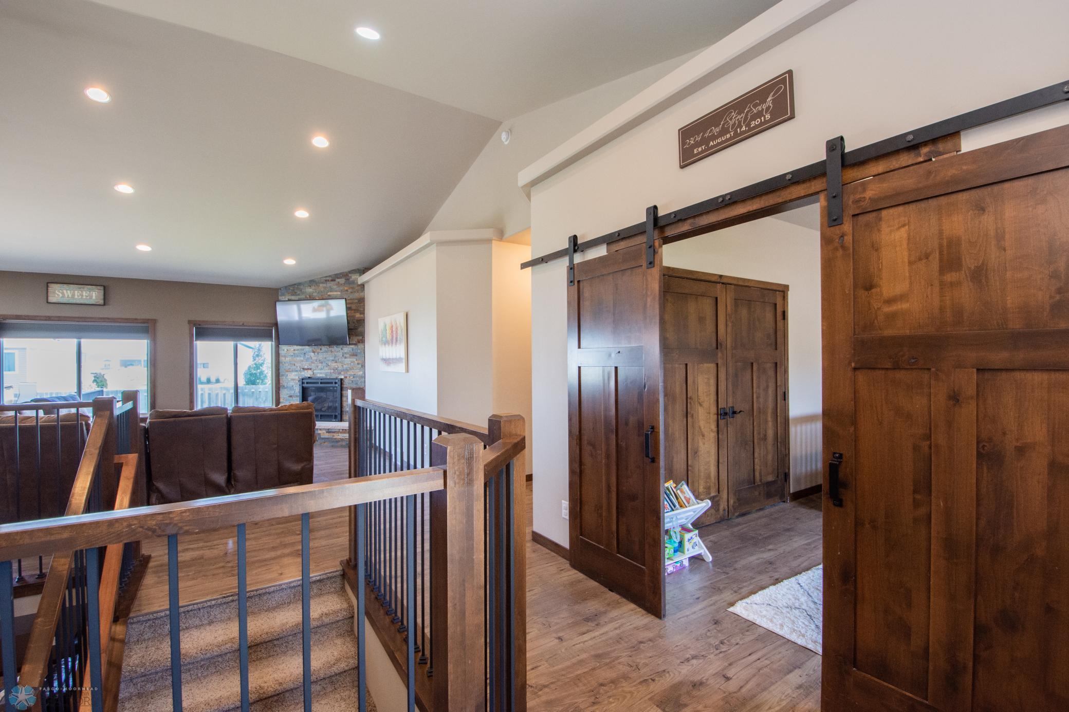 Beautiful floors and woodwork with wrought iron hardware