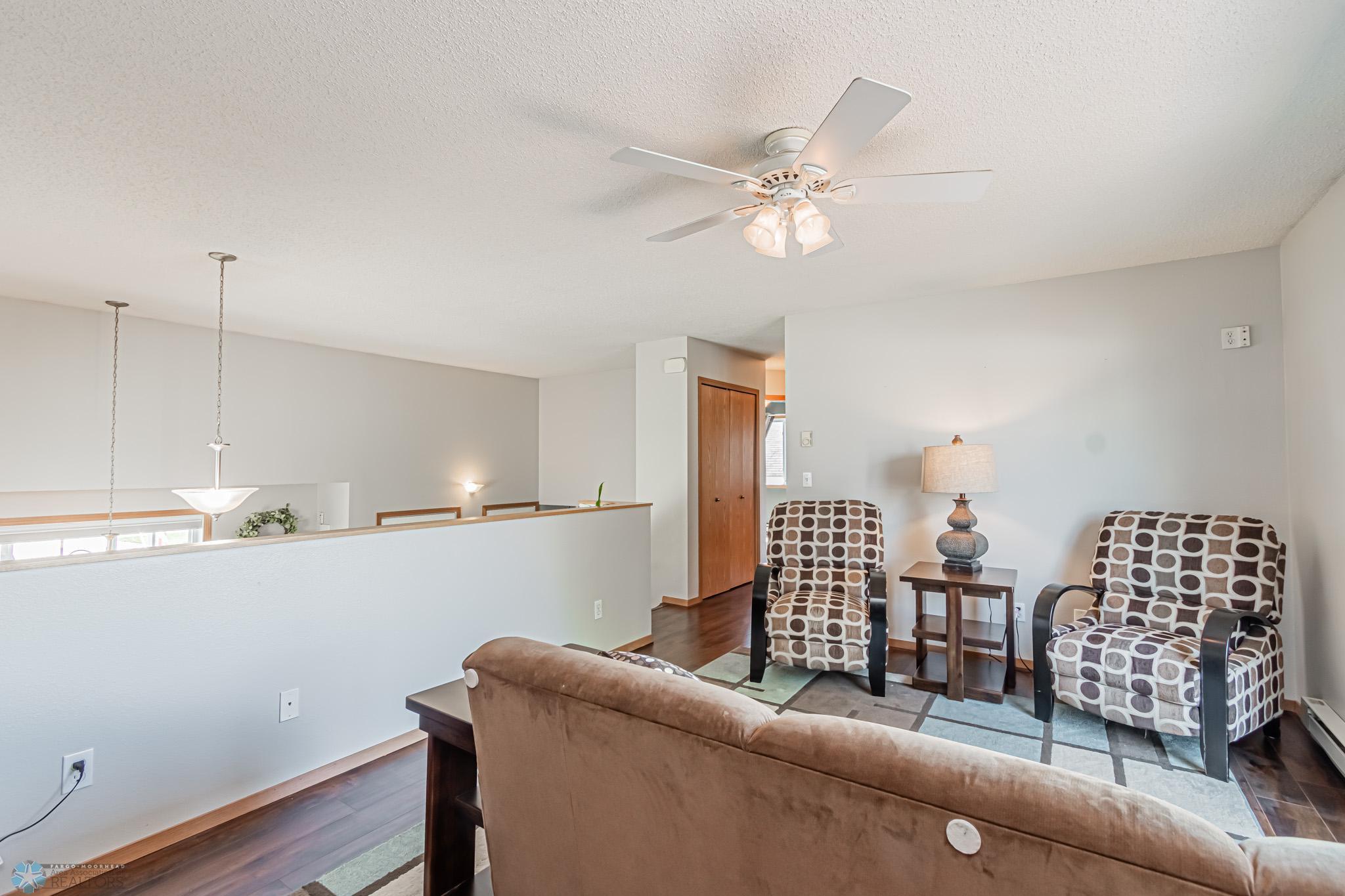 Living Room - Vinyl Plank Flooring & Ceiling Fan