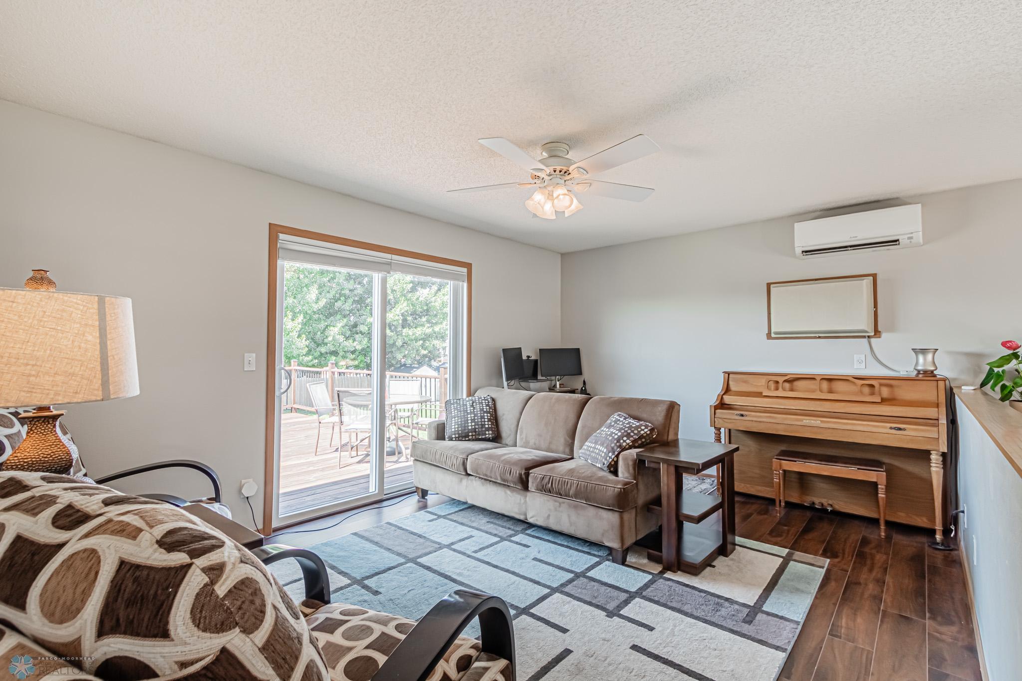 Ductless Mini-split; Vinyl Plank Flooring; Deck & backyard access