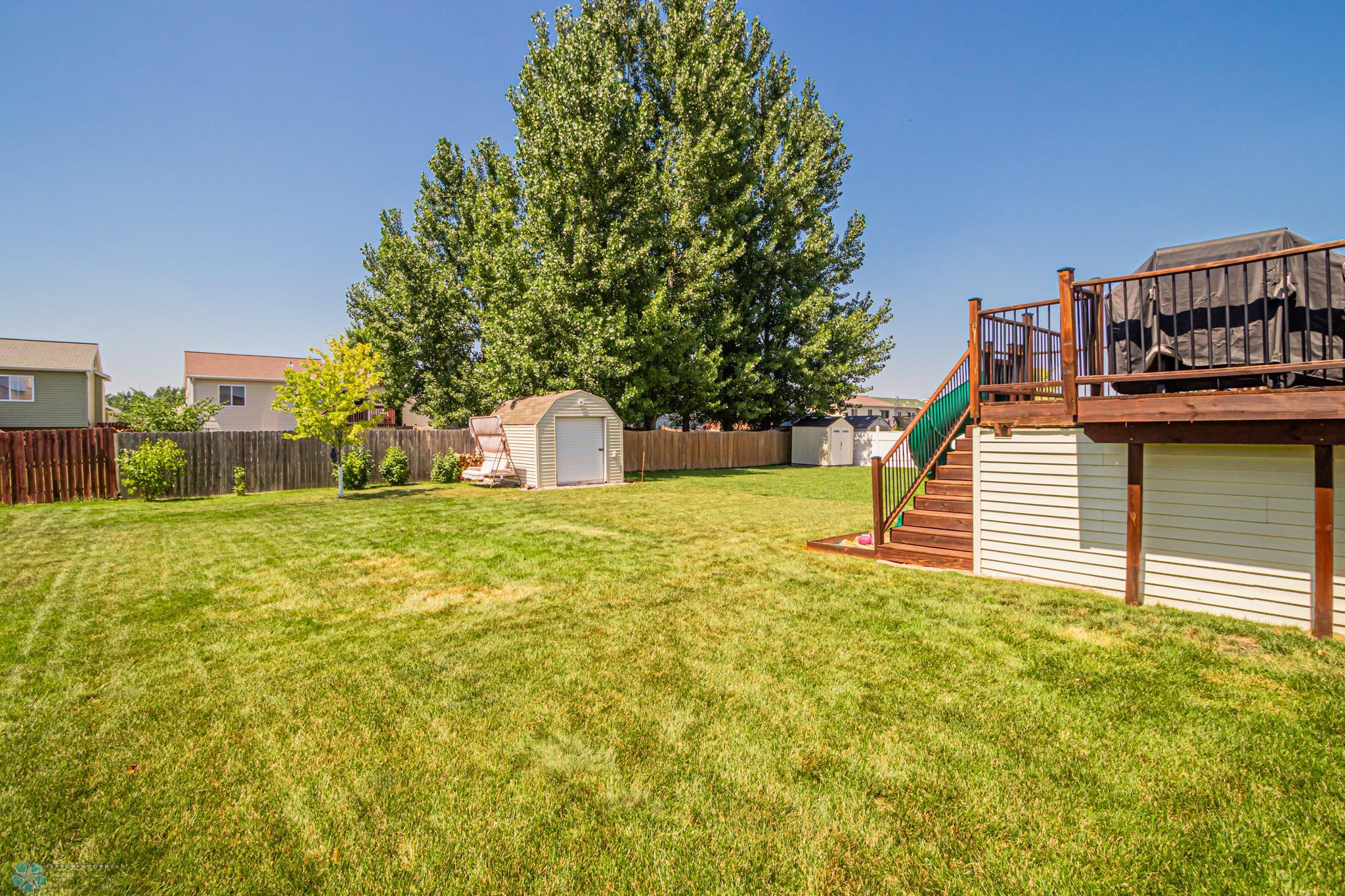 Added under-deck storage shed plus there is a 2nd storage in backyard