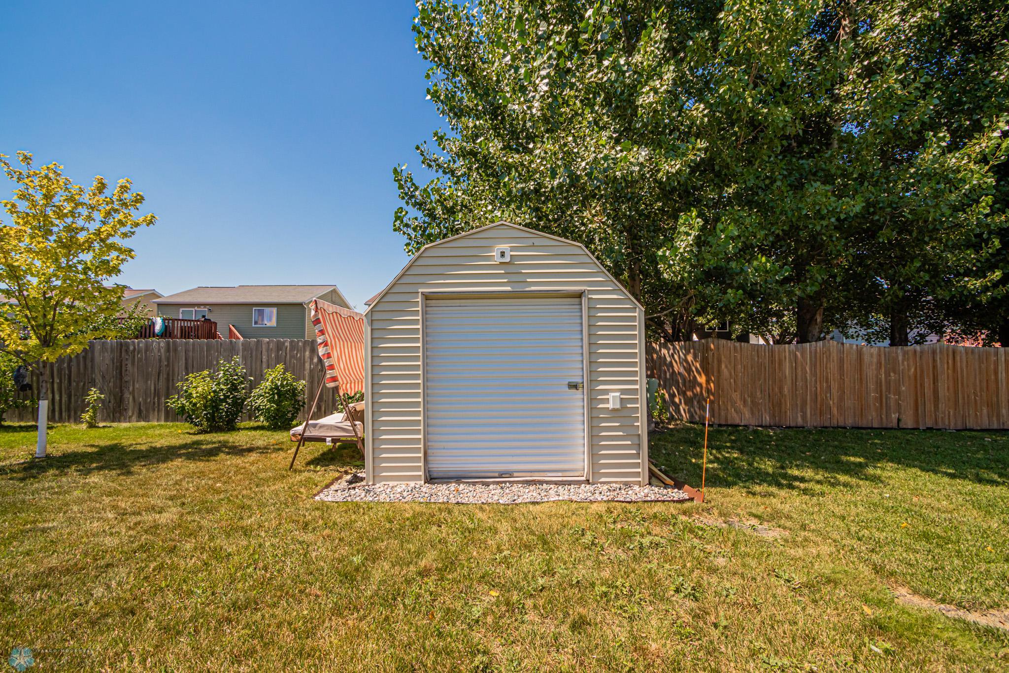 Storage Shed included; Plus under-deck storage has been added!