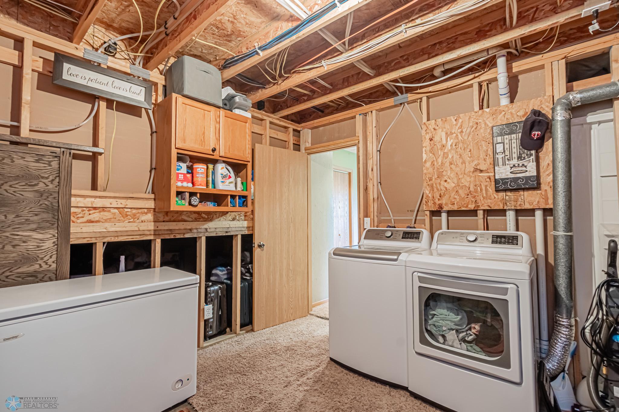 Utility Room - Includes New Washer & Dryer - less than 1 year old!