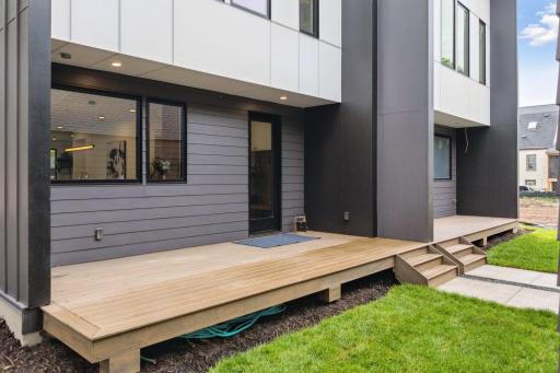 Rear Deck & Fenced Yard (Fence Not Pictured)