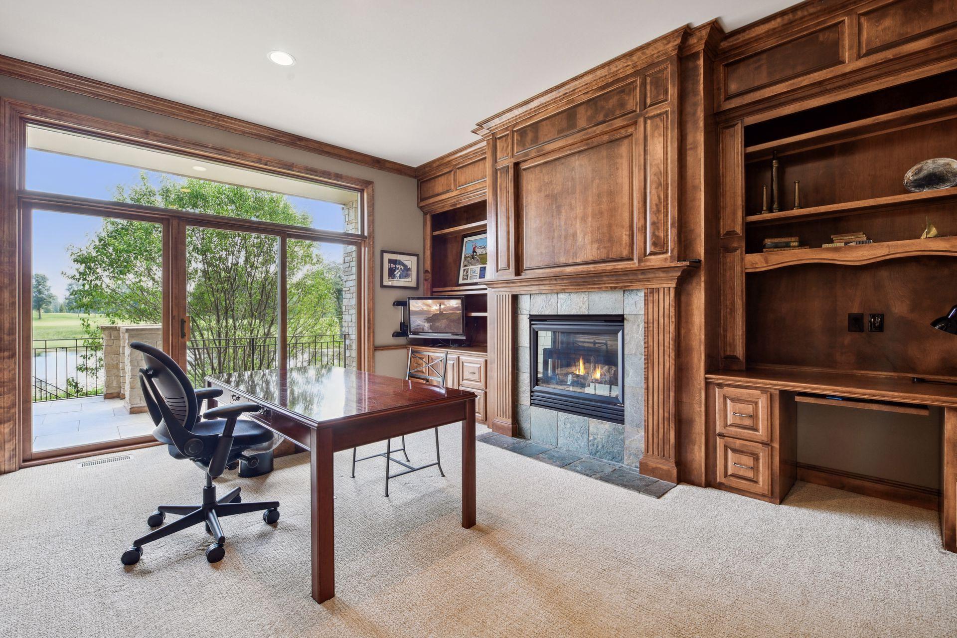 Perfect home office filled with light and class