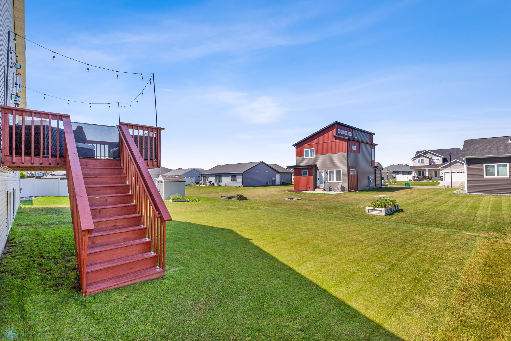 Deck to backyard