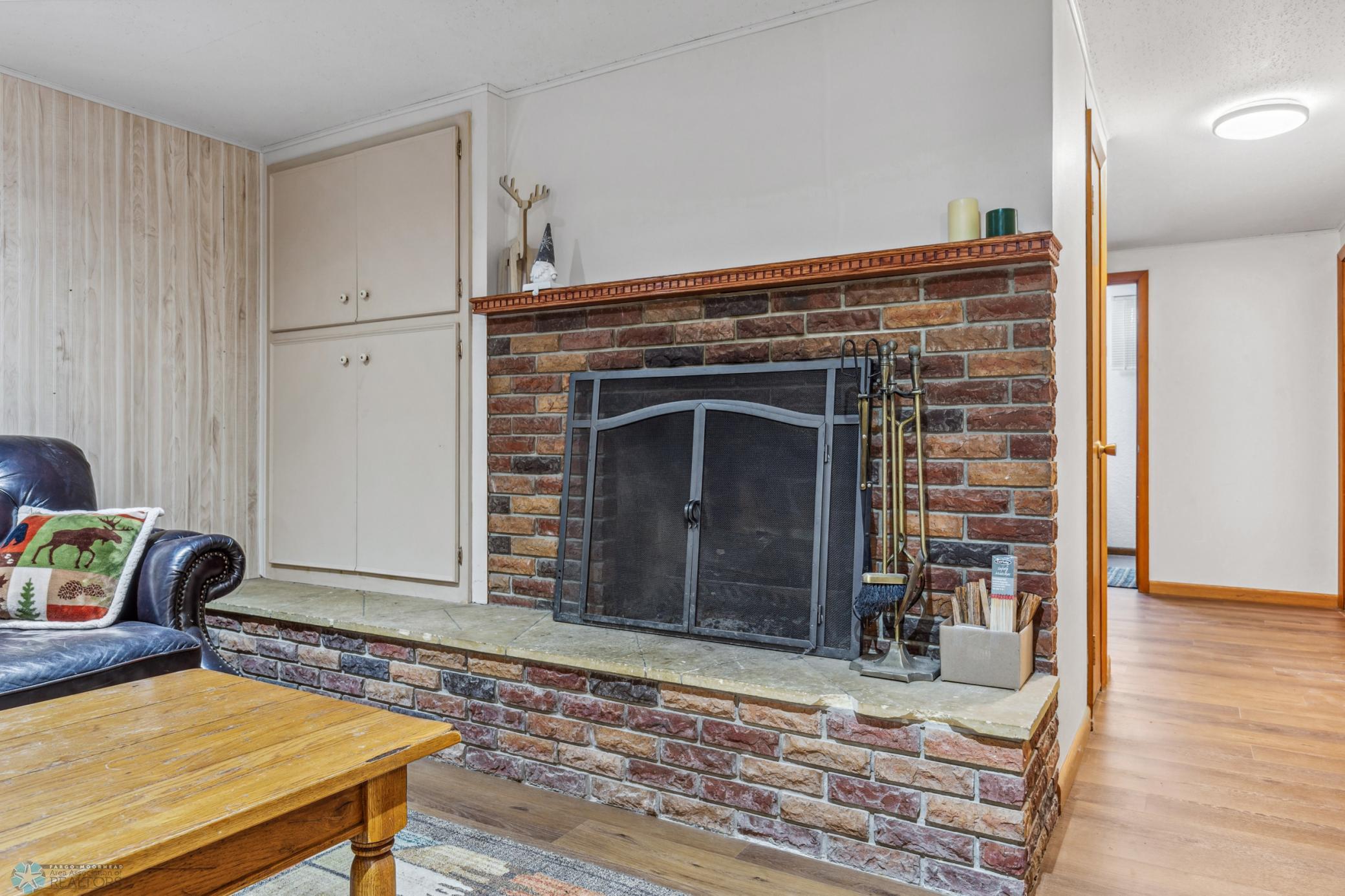 Wood Burning Fireplace
