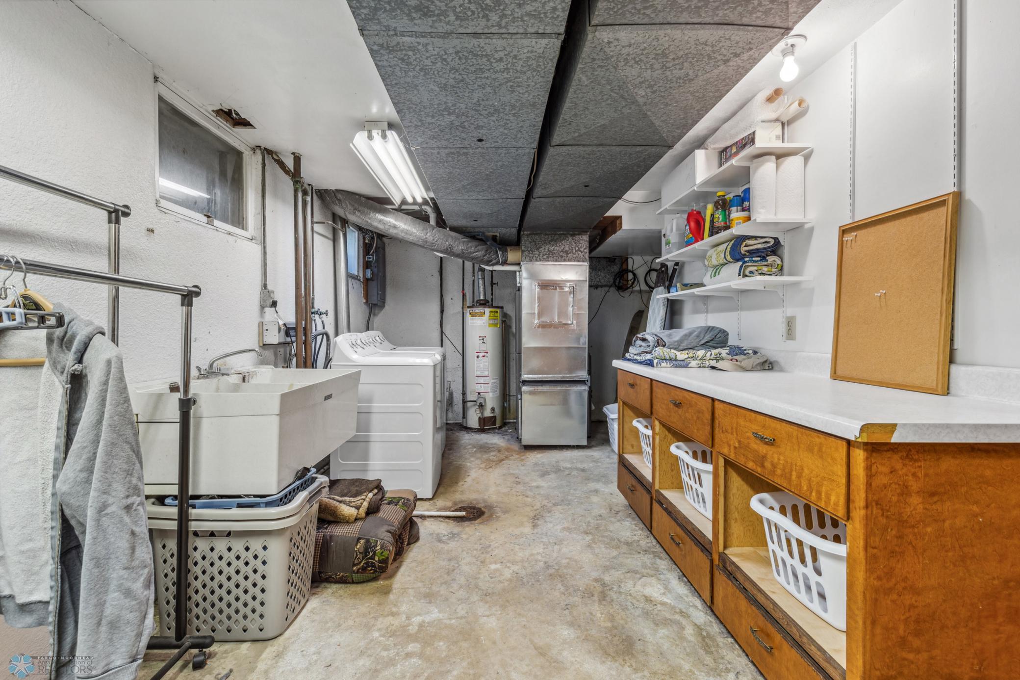 Basement Laundry/Utility Room