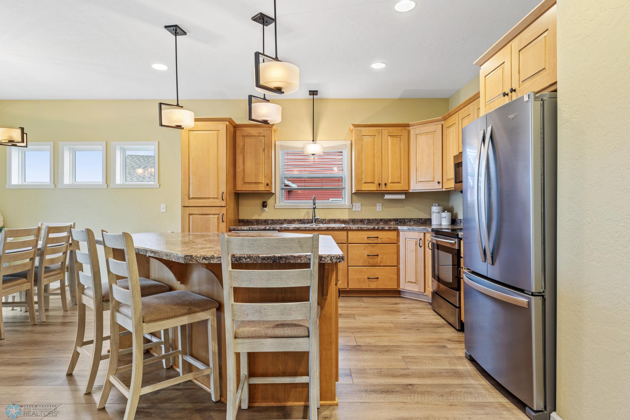 Maple cabinets, large island!
