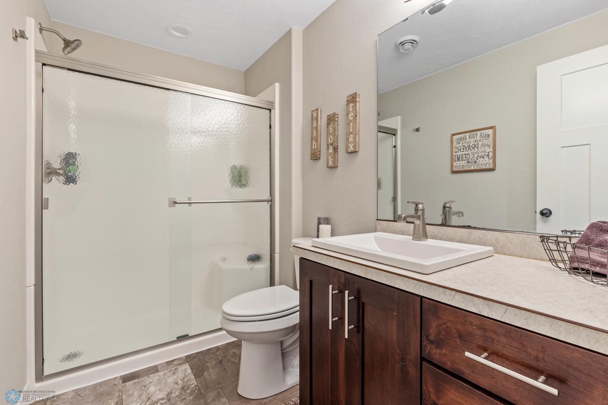 basement 3/4 bath