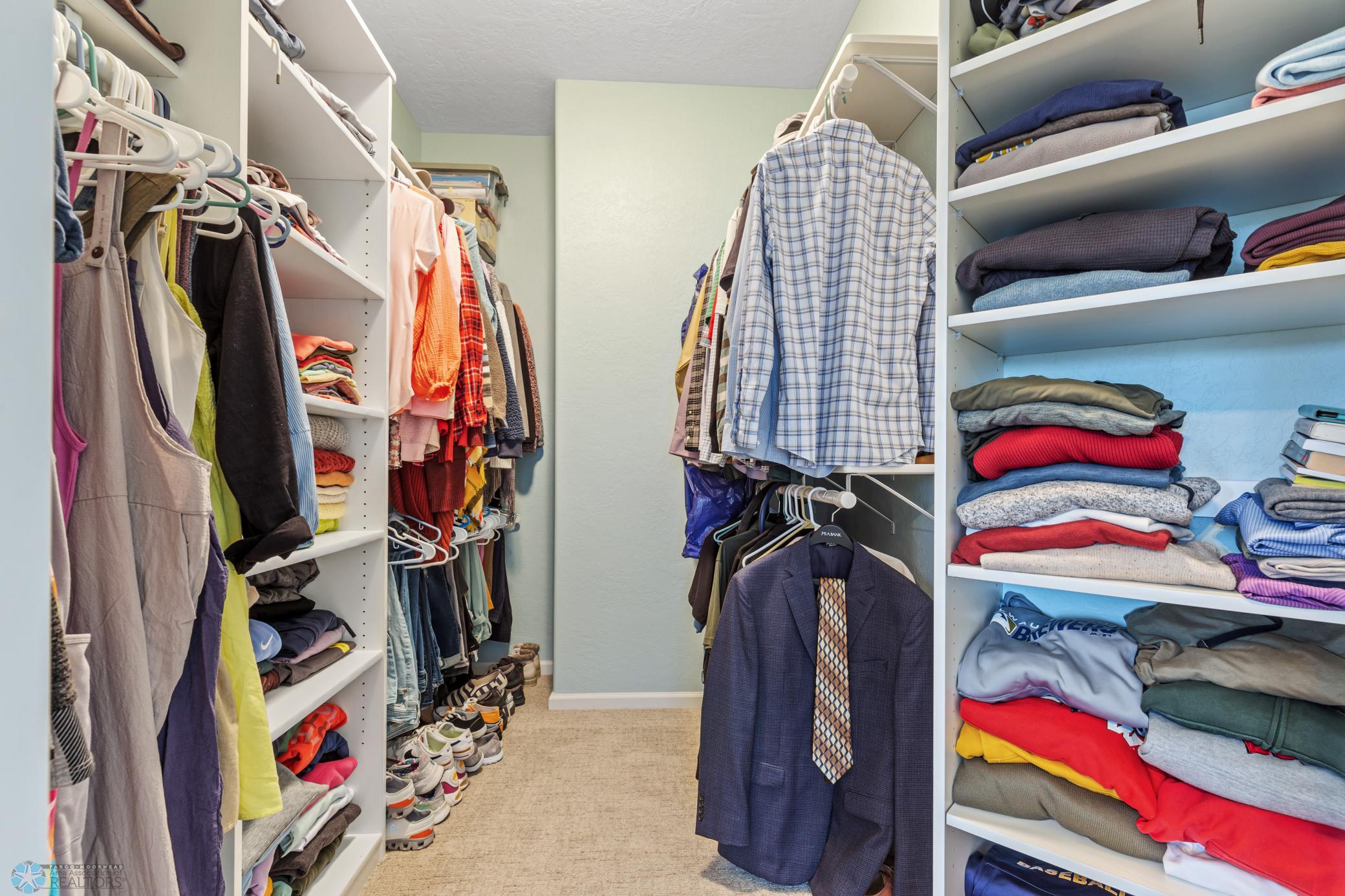 Primary walk-in closet