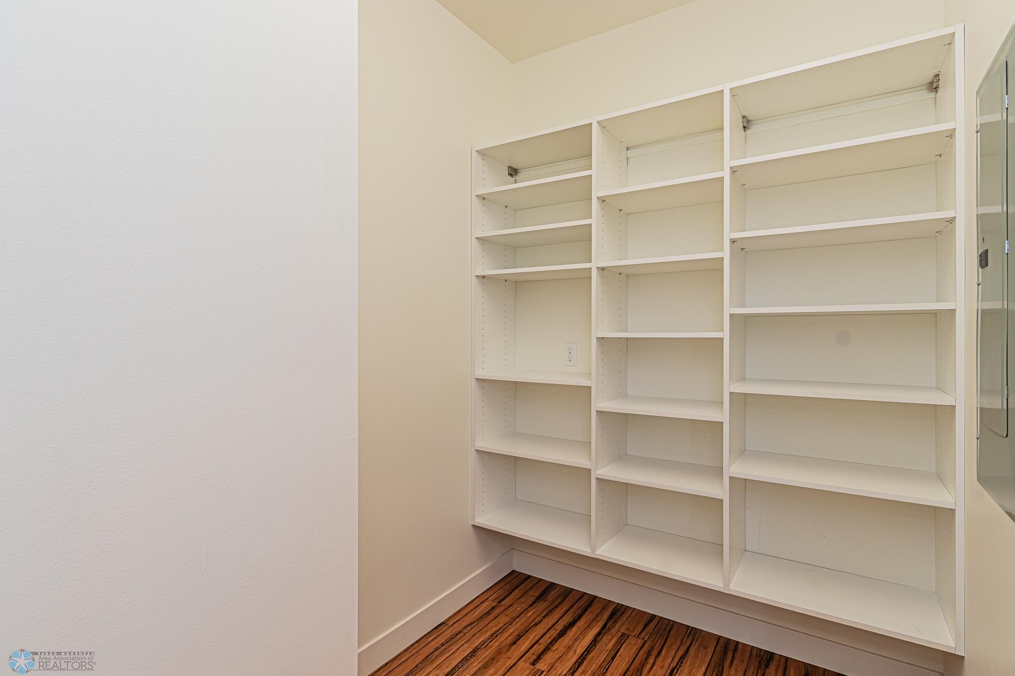 Extra large Walk-in pantry with room for your freezer plus a beverage Frig!
