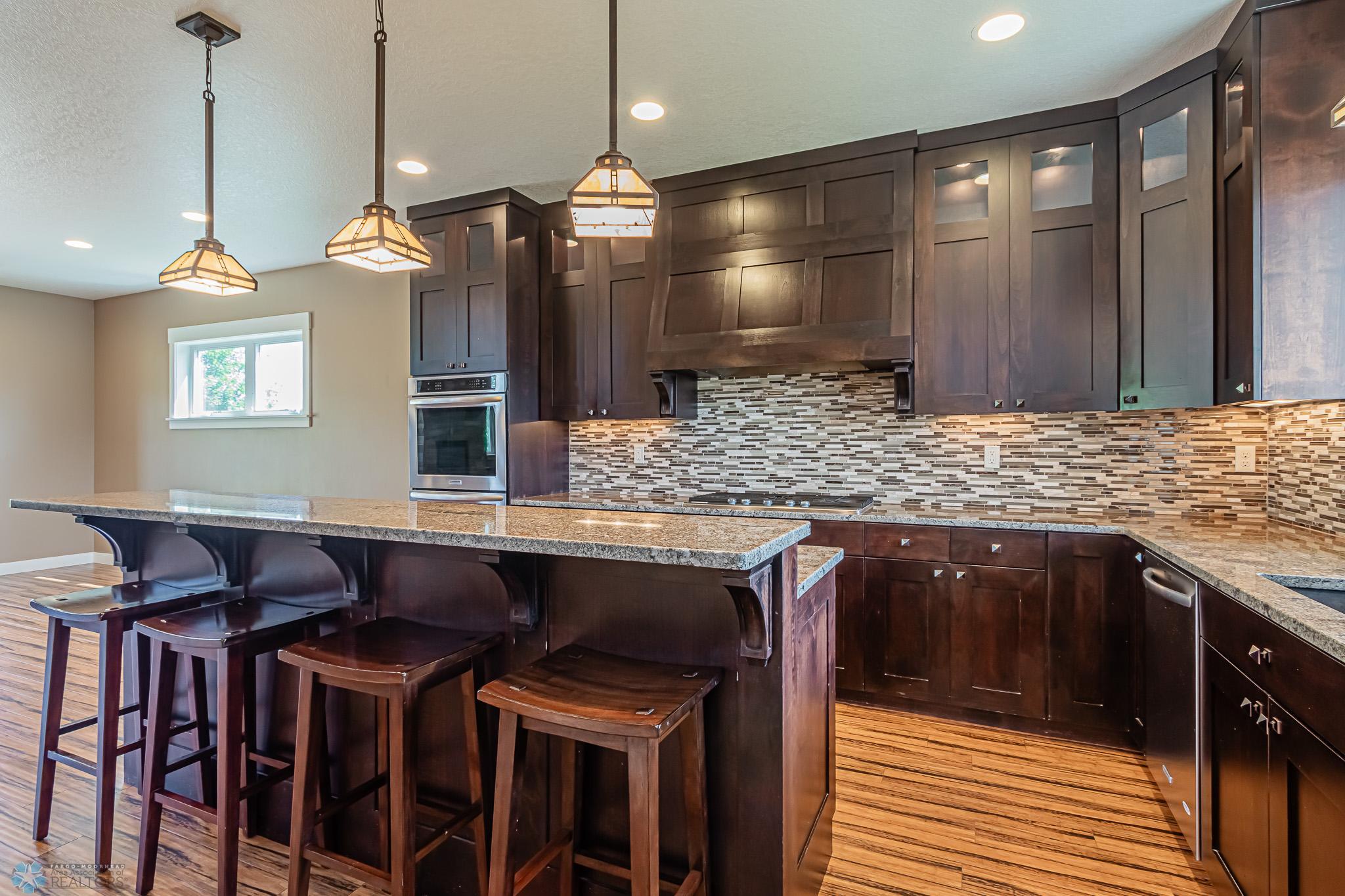 Under-Cabinet & inside Top-Cabinet Lighting; Bar stools included!