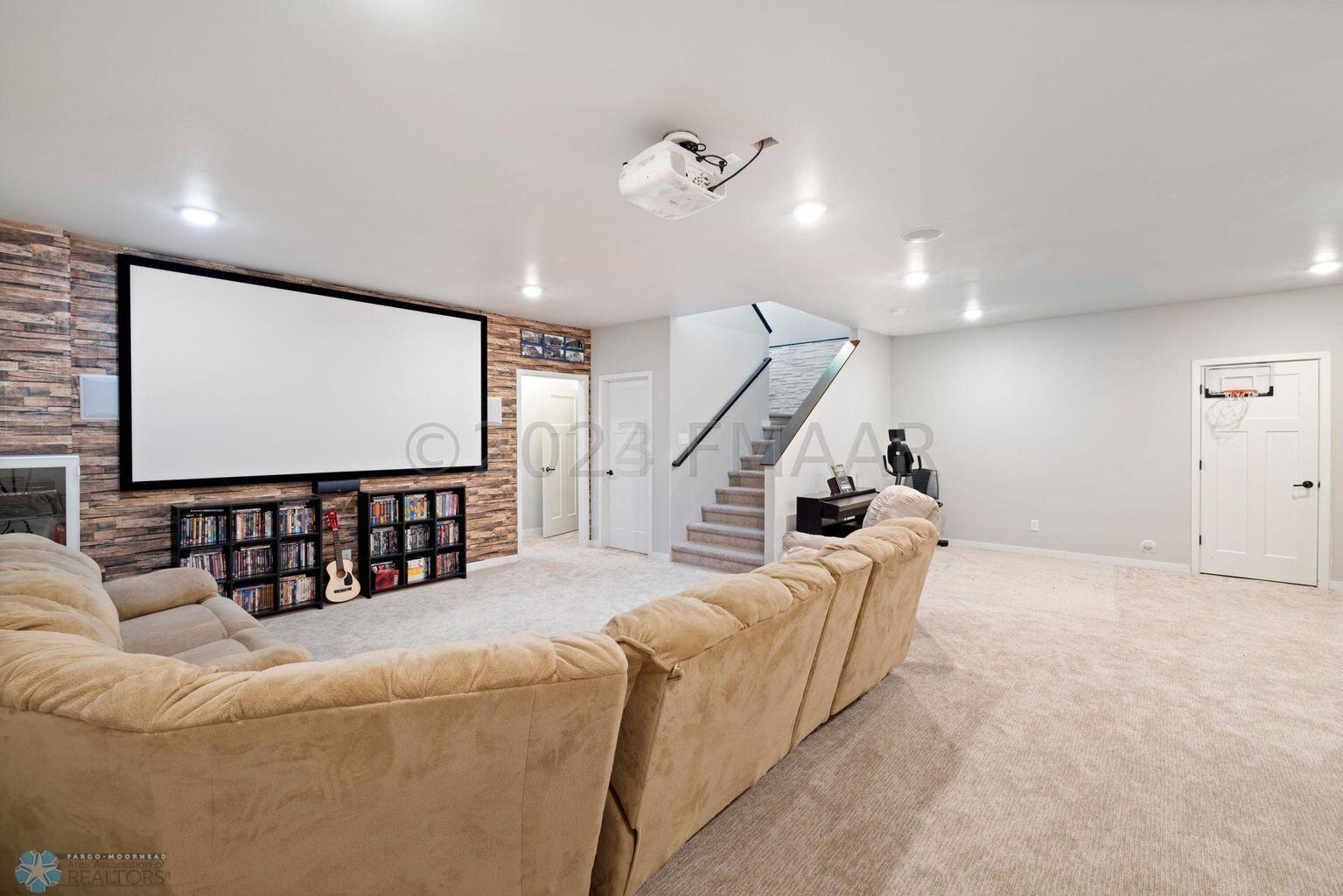 basement family room