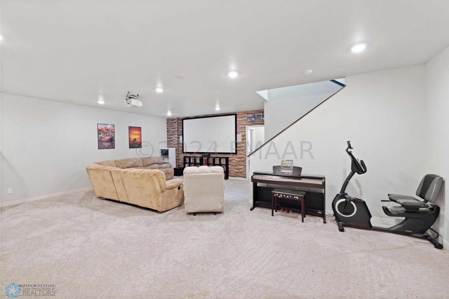 basement family room