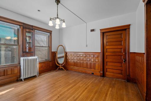 This room contained a floor mounted summoning button for a butler.
