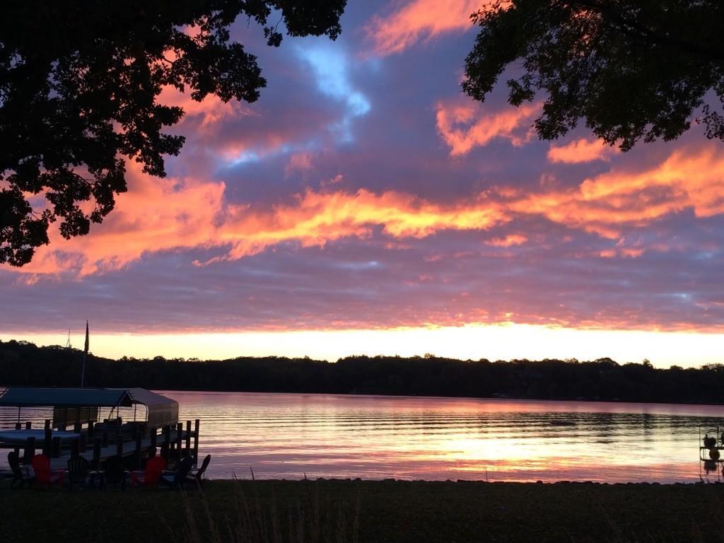 Sunrise views over the pristine waters of Bryant Lake. What a setting to enjoy.