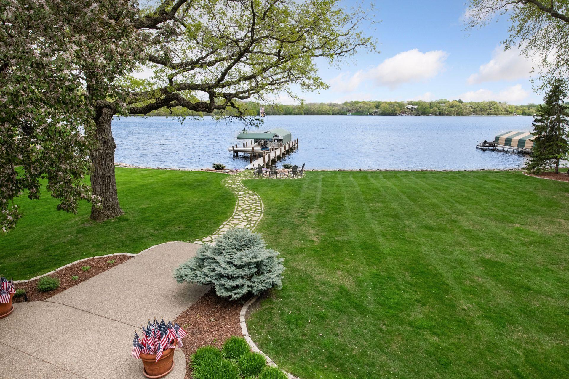 This is the view off the upper deck from the kitchen.