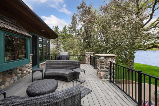Upper maintenance free decking. Two entrances to deck. One from kitchen and one from formal dining.