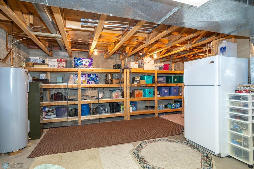Storage room w/shelving