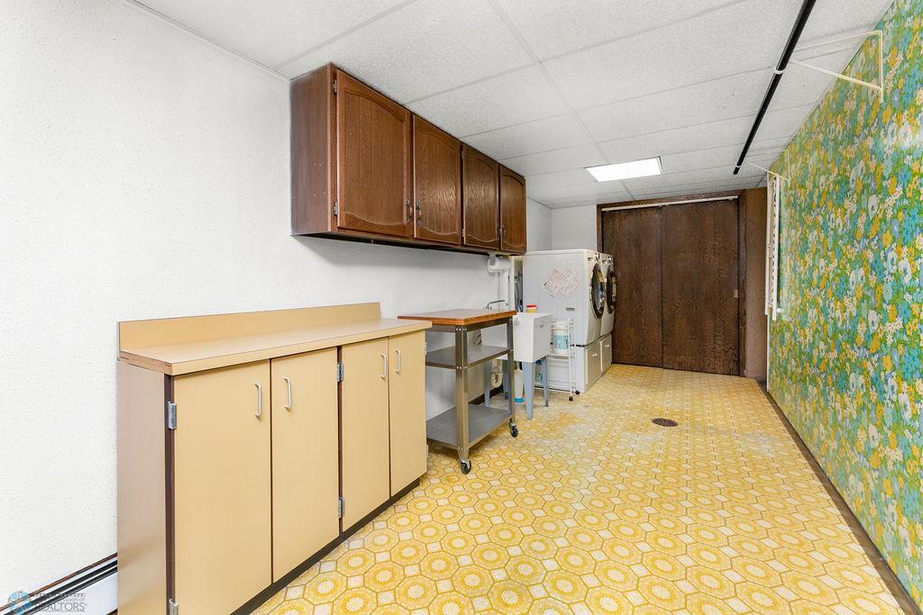 spacious laundry room